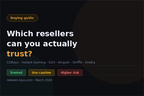 Are Game Key Resellers Safe? Honest Trust Ratings for Every Major Site thumbnail