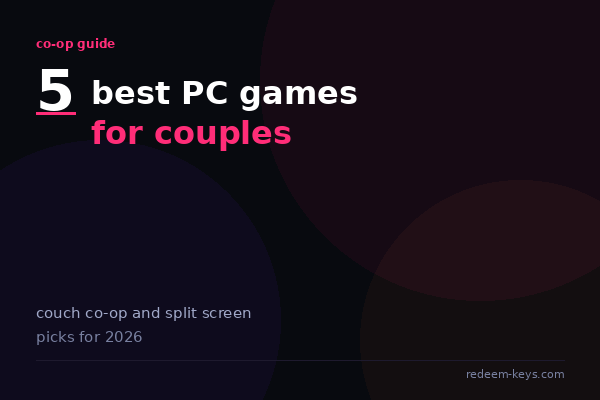 The 5 Best PC Games for Couples to Play Together (Couch Co-Op and Split Screen) thumbnail